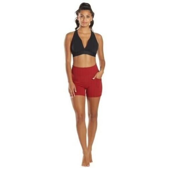 Free People FP Movement Wave Rider Shorts / Red Grape S Activewear NWT - Picture 2 of 12